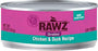 Rawz Shredded Chicken & Duck Cat Food 24/5.5 oz Cans