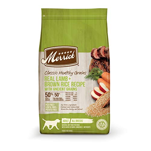 Merrick Classic Healthy Grains Lamb+ Brown Rice Recipe with Ancient Grains Dry Dog Food, 25 lbs.