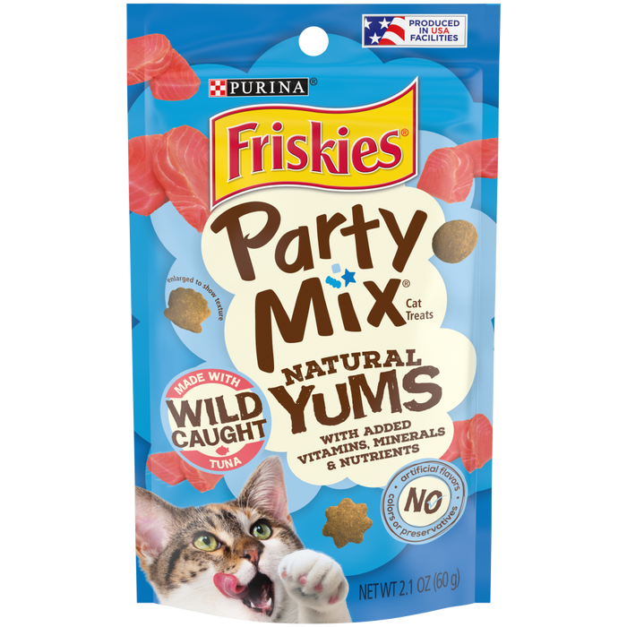 Friskies Party Mix Natural Yums with Real Tuna Cat Treats