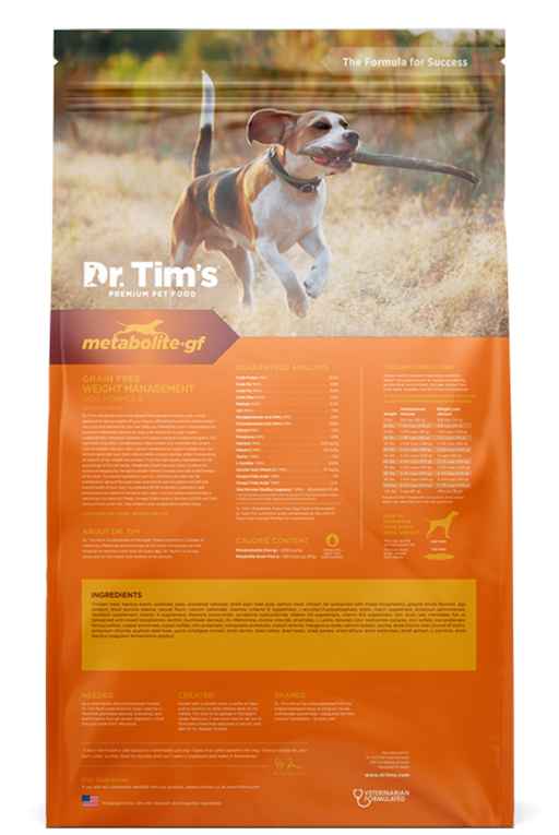 Dr. Tim's Grain Free Weight Management Metabolite Dry Dog Food