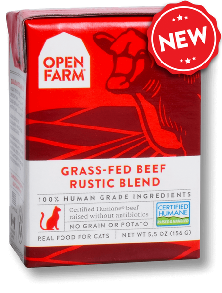 Open Farm Grain Free Grass Fed Beef Recipe Rustic Blend Wet Cat Food