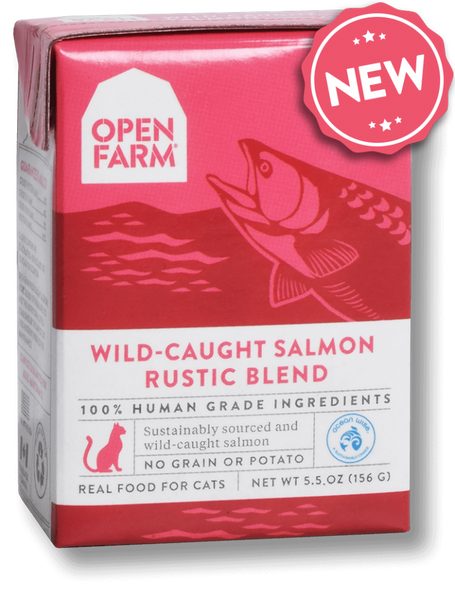 Open Farm Grain Free Wild Caught Salmon Recipe Rustic Blend Wet Cat Food