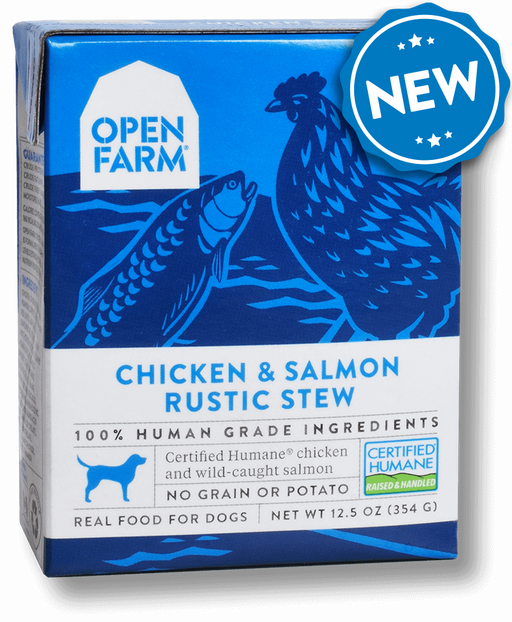 Open Farm Grain Free Chicken & Salmon Recipe Rustic Stew Wet Dog Food