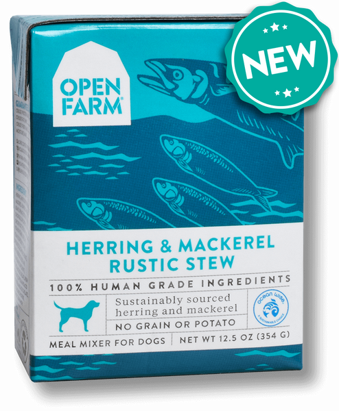 Open Farm Grain Free Herring & Mackerel Recipe Rustic Stew Wet Dog Food