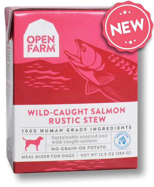 Open Farm Grain Free Wild Caught Salmon Recipe Rustic Stew Wet Dog Food