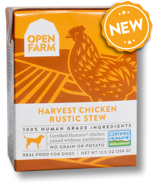 Open Farm Grain Free Harvest Chicken Recipe Rustic Stew Wet Dog Food
