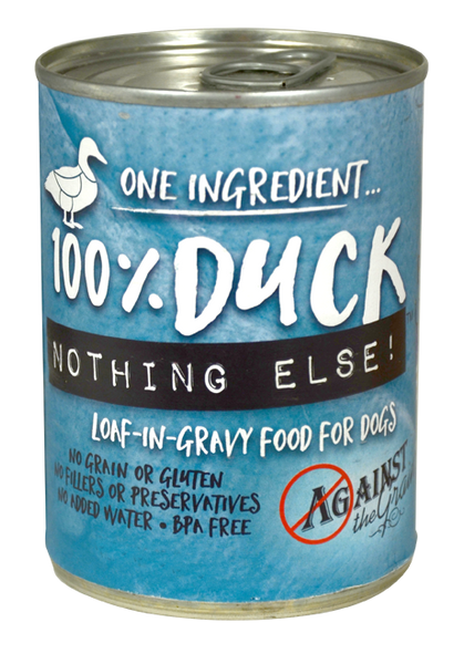 Against the Grain Nothing Else Grain Free One Ingredient 100% Duck Canned Dog Food