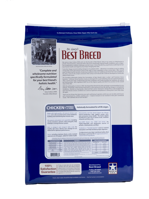 Dr. Gary's Best Breed Holistic Countryside Recipe Dry Dog Food