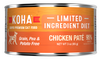 KOHA Grain & Potato Free Limited Ingredient Diet Chicken Pate Canned Cat Food