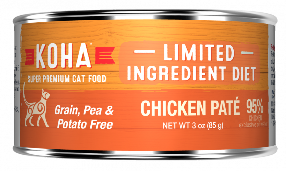 KOHA Grain & Potato Free Limited Ingredient Diet Chicken Pate Canned Cat Food