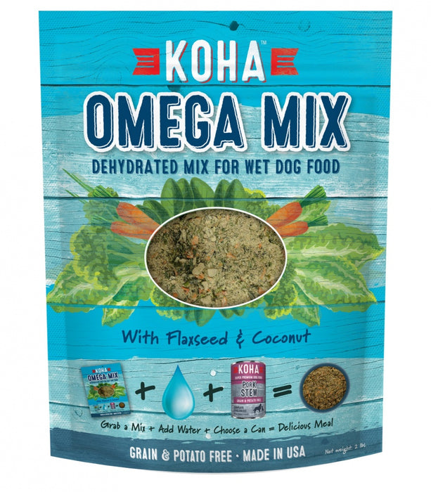 KOHA Omega Mix Healthy Skin & Coat Recipe Dehydrated Mix for Wet Dog Food