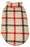 Pet Life Allegiance White & Red Plaid Insulated Dog Coat