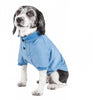 Pet Life Active Relax Stretch Fur Flexed Blue Polo T-Shirt