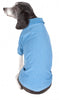 Pet Life Active Relax Stretch Fur Flexed Blue Polo T-Shirt