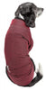 Pet Life Active Relax Stretch Fur Flexed Burgundy Polo Dog T-Shirt