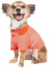 Pet Life Active Relax Stretch Fur Flexed Orange Polo Dog T-Shirt