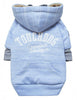 Pet Life Touchdog Hampton Beach Ultra Soft Cotton Blue Dog Hoodie