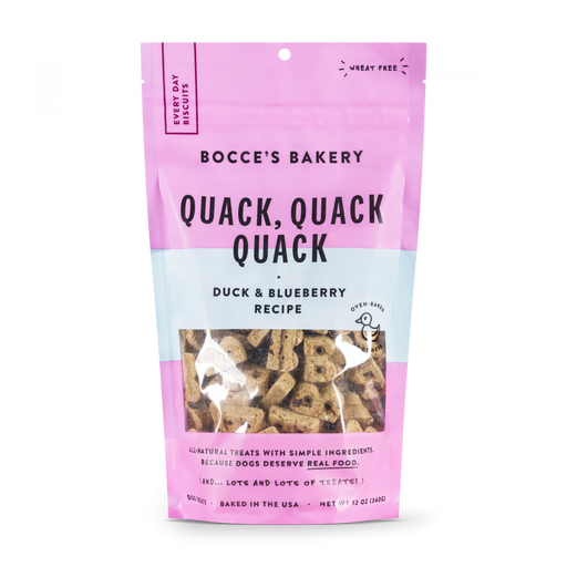 Bocce's Bakery Every Day Quack, Quack, Quack Biscuit Dog Treats