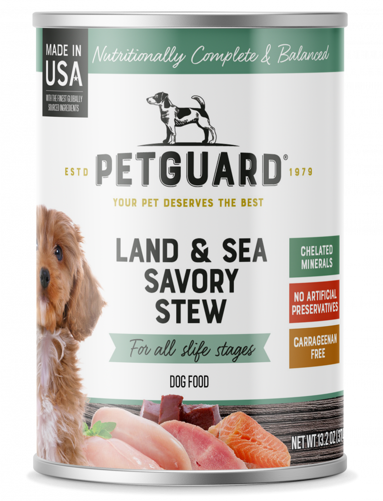 PetGuard Land & Sea Savory Stew Wet Canned Dog Food