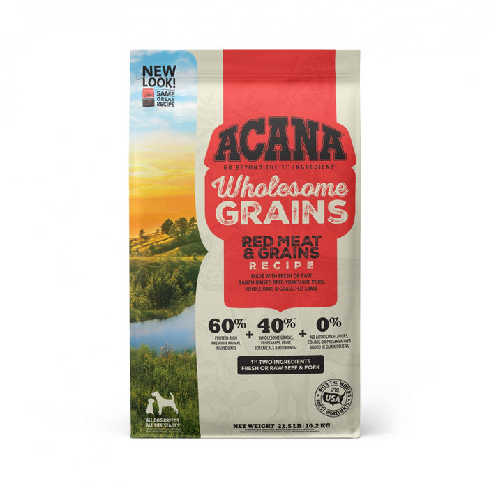 ACANA Wholesome Grains Red Meat & Grains Recipe Dry Dog Food