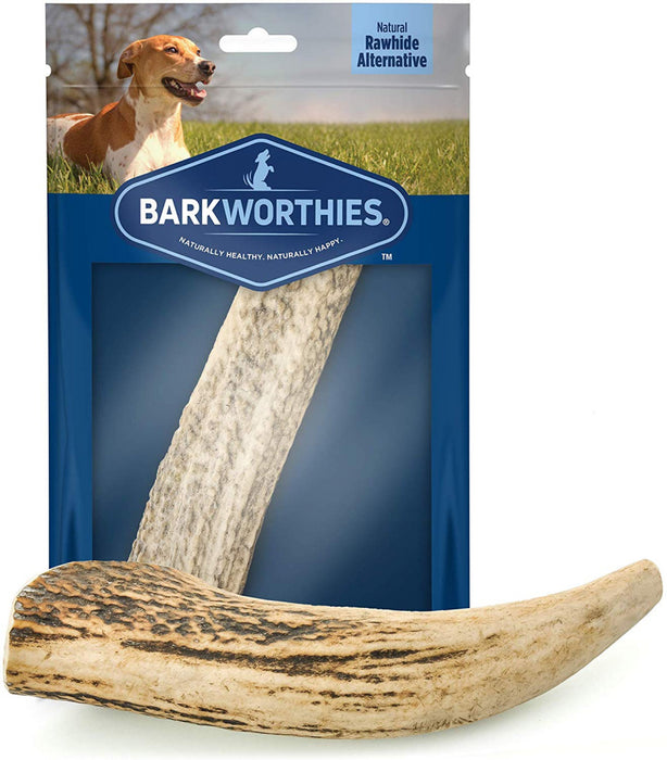 Barkworthies Whole Elk Antler Dog Chew for Large Breed Dogs