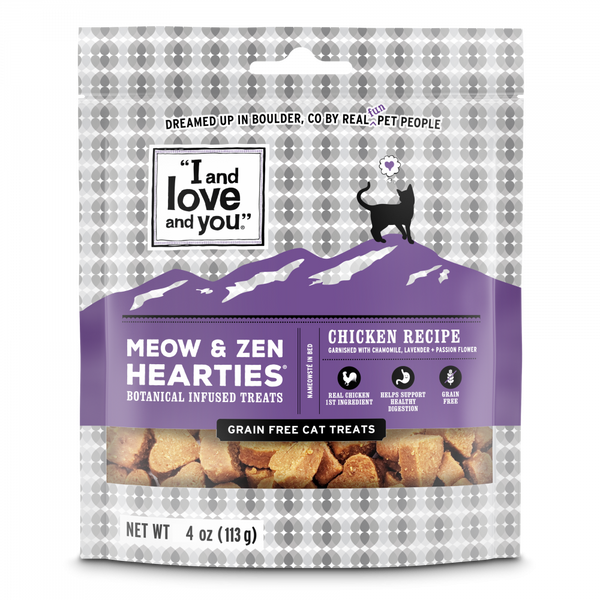 I and Love and You Meow & Zen Hearties Grain Free Cat Treats