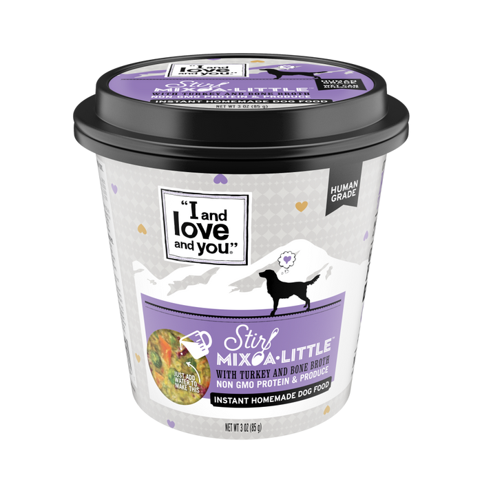 I and Love and You Stir-Mix-A-Little Turkey & Bone Broth Instant Home Made Dog Food