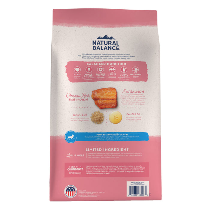 Natural Balance Limited Ingredient Salmon & Brown Rice Puppy Recipe Dry Dog Food