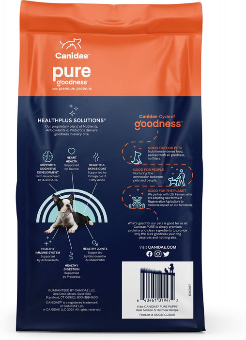Canidae Pure Goodness PUPPY Real Salmon & Oatmeal Recipe Dry Dog Food