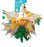 Pet Krewe Pineapple Hat & Collar Set for Cats & Dogs