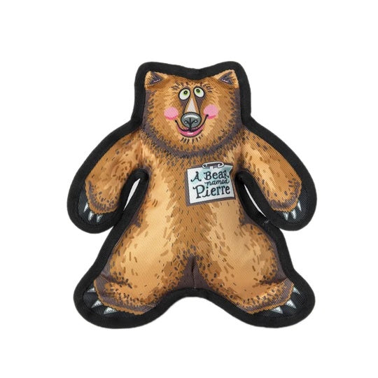 Fuzzu Wild Woodies - A Bear Named Pierre Dog Toy