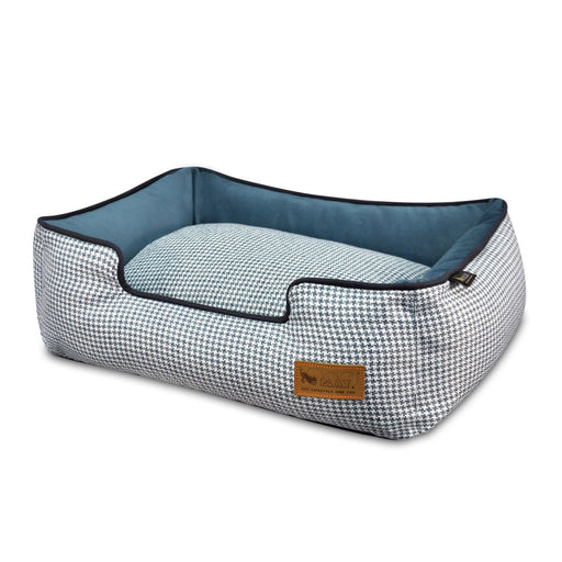 P.L.A.Y. Lounge Bed Houndstooth, Blue & White