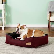 P.L.A.Y. Lounge Bed Houndstooth, Red & Black