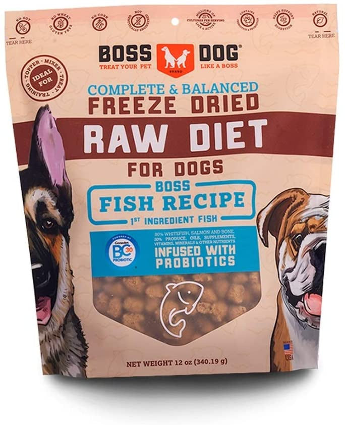 Boss Dog Complete & Balanced Fish Recipe Freeze Dried Dog Food