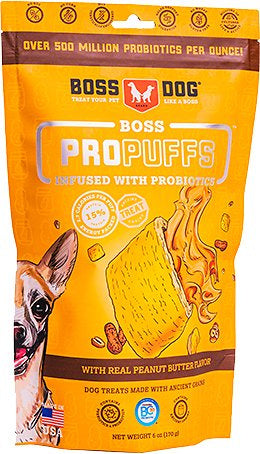 Boss Dog ProPuffs Peanut Butter Flavor Dog Treats