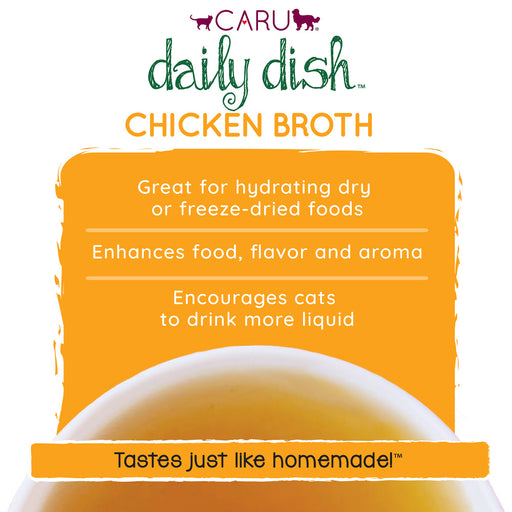 Caru Daily Dish Chicken Broth for Dogs & Cats
