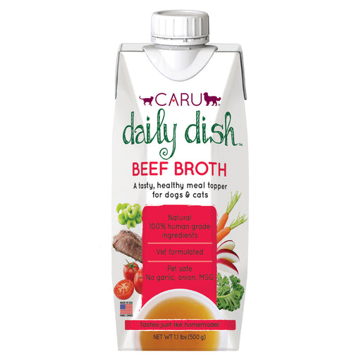 Caru Daily Dish Beef Broth for Dogs & Cats