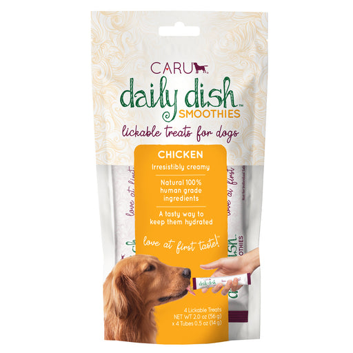 Caru Daily Dish Smoothie Chicken Flavor Lickable Treat for Dogs