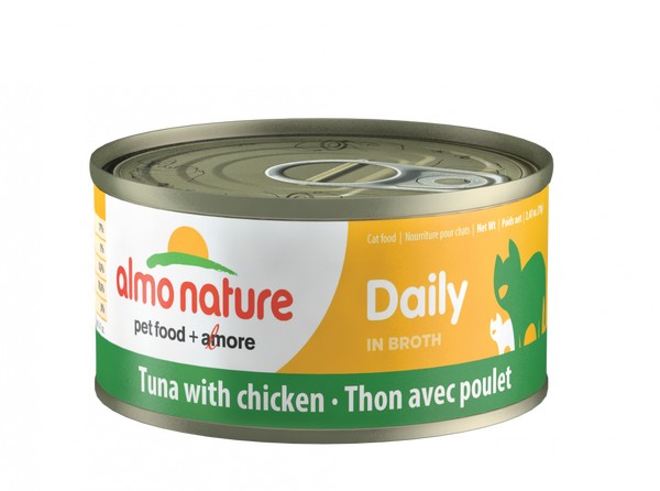 Almo Nature Daily Complete Cat Tuna with Chicken in Broth Canned Cat Food