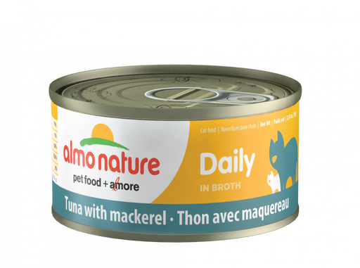 Almo Nature Daily Complete Cat Tuna with Mackerel in Broth Canned Cat Food