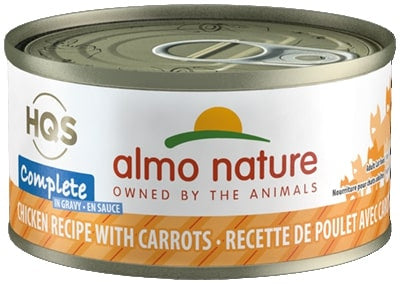 Almo Nature HQS Complete Cat Grain Free Chicken with Carrots In Gravy Canned Cat Food