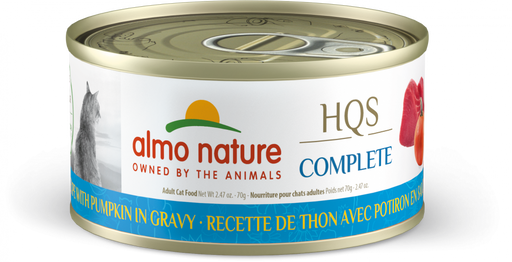 Almo Nature HQS Complete Cat Grain Free Tuna with Pumpkin In Gravy Canned Cat Food