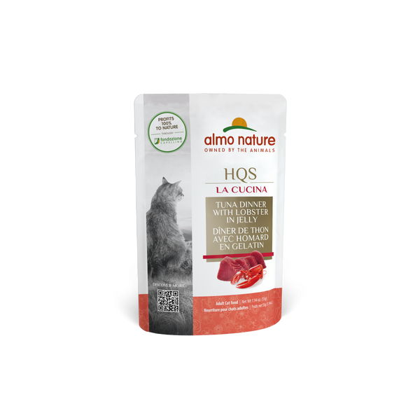 Almo Nature HQS La Cucina Cat Grain Free Tuna with Lobster In Jelly Wet Cat Food