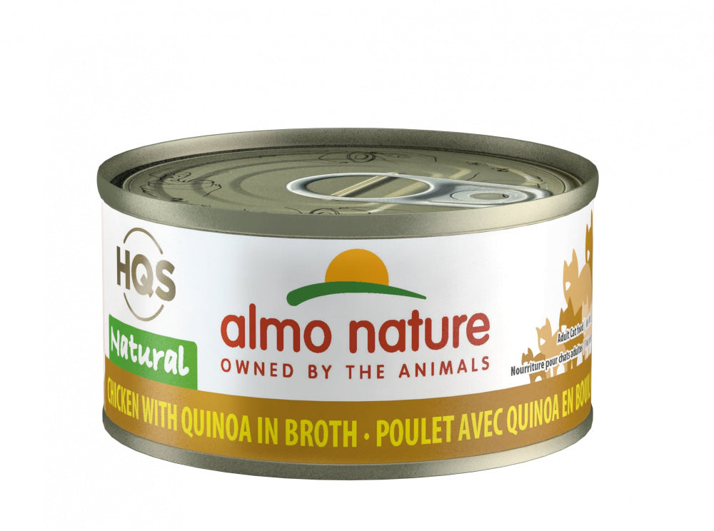 Almo Nature HQS Natural Cat Grain Free Additive Free Chicken with Quinoa Canned Cat Food