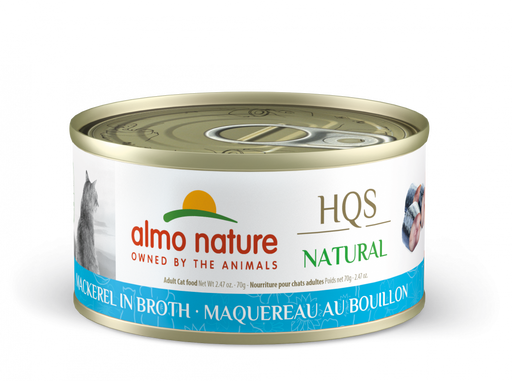 Almo Nature HQS Natural Cat Grain Free Additive Free Mackerel Canned Cat Food