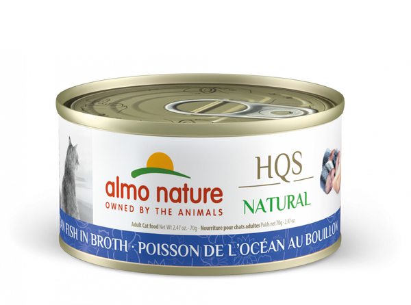 Almo Nature HQS Natural Cat Grain Free Additive Free Ocean Fish Canned Cat Food