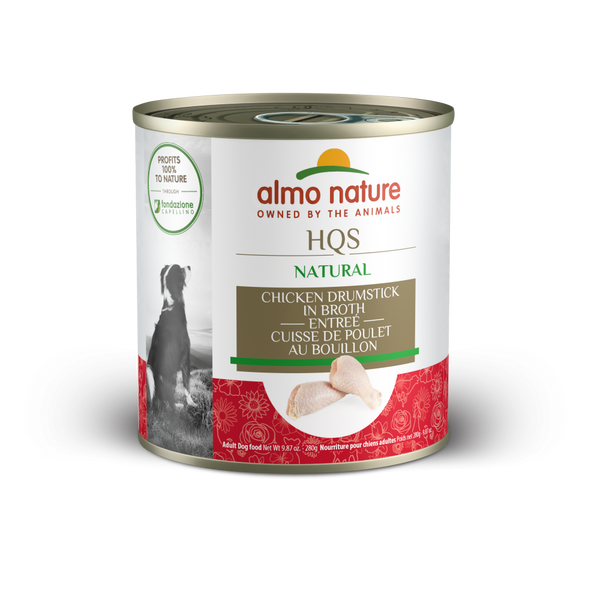 Almo Nature HQS Natural Dog Grain Free Additive Free Chicken Drumstick Canned Dog Food