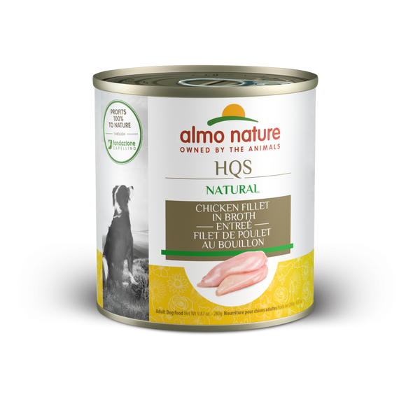 Almo Nature HQS Natural Dog Grain Free Additive Free Chicken Fillet Canned Dog Food