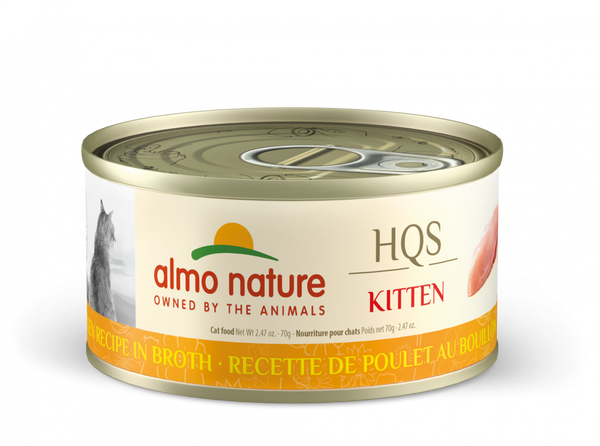 Almo Nature HQS Natural Kitten Grain Free Additive Free Chicken Canned Cat Food