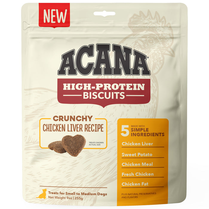 ACANA Crunchy Biscuits High-Protein Chicken Liver Recipe Dog Treats
